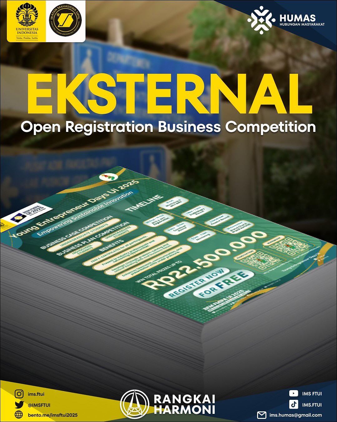 [OPEN REGISTRATION BUSINESS COMPETITION YOUNG ENTREPRENEUR DAYS UI 2025]Greetings, Young Entrepr