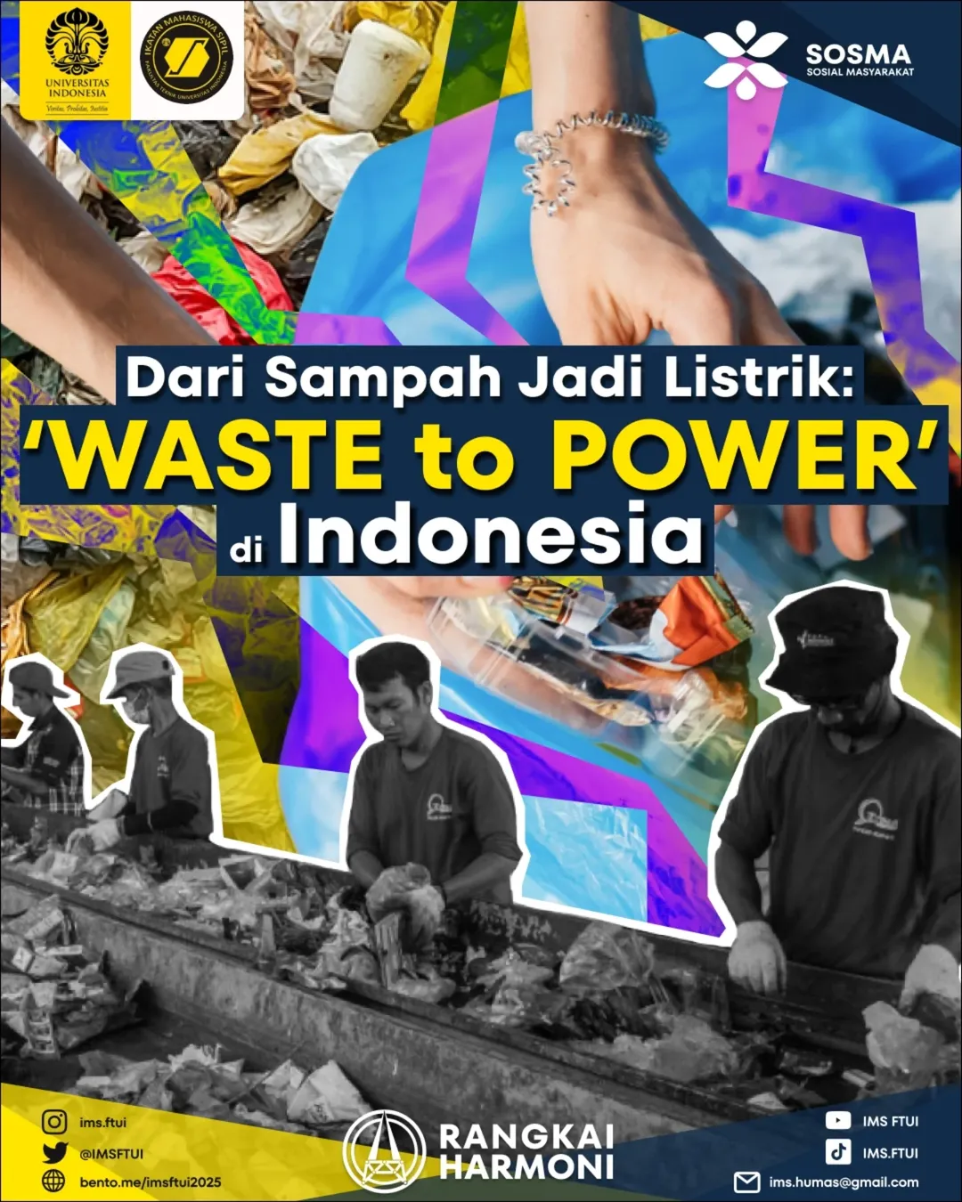 [SAMPAH YANG KITA BUANG BISA JADI LISTRIK⚡️💡] Konsep Waste to Power (WtP) adalah inovasi penge